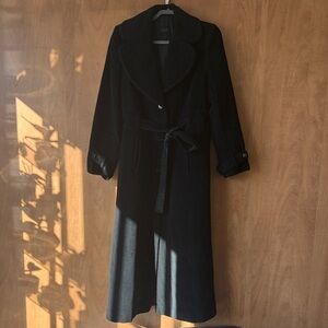Hilary Radley Classic Black Coat
